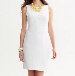 NWT BANANA REPUBLIC METALLIC THREAD SHEATH DRESS